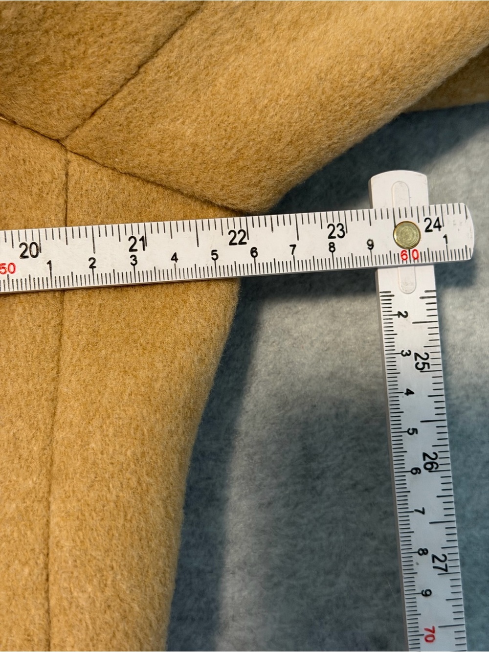 Pendleton Trench Coat Vintage Tan 90s Wool Camel Double Breasted Maxi Women’s 14 - Picture 6 of 12